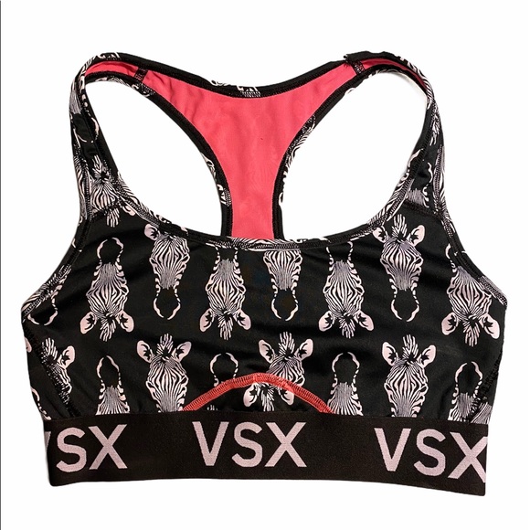 Victoria's Secret Other - Victoria’s Secret VSX Zebra Razorback Sports Bra!